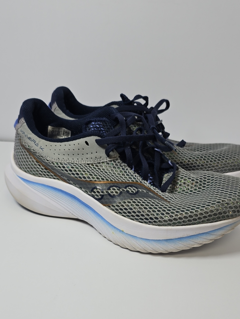 Saucony Kinvara 14 Women’s Size 10 Gray Navy Running Shoes S10823-15